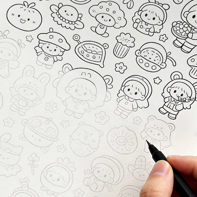 Food And Snacks Coloring Book Bold And Easy - Livro de desenhos para alívio da
