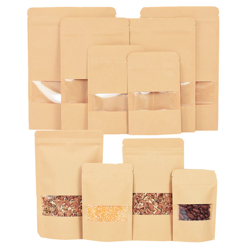 Food Z - 20/50 pçs sacos de papel kraft