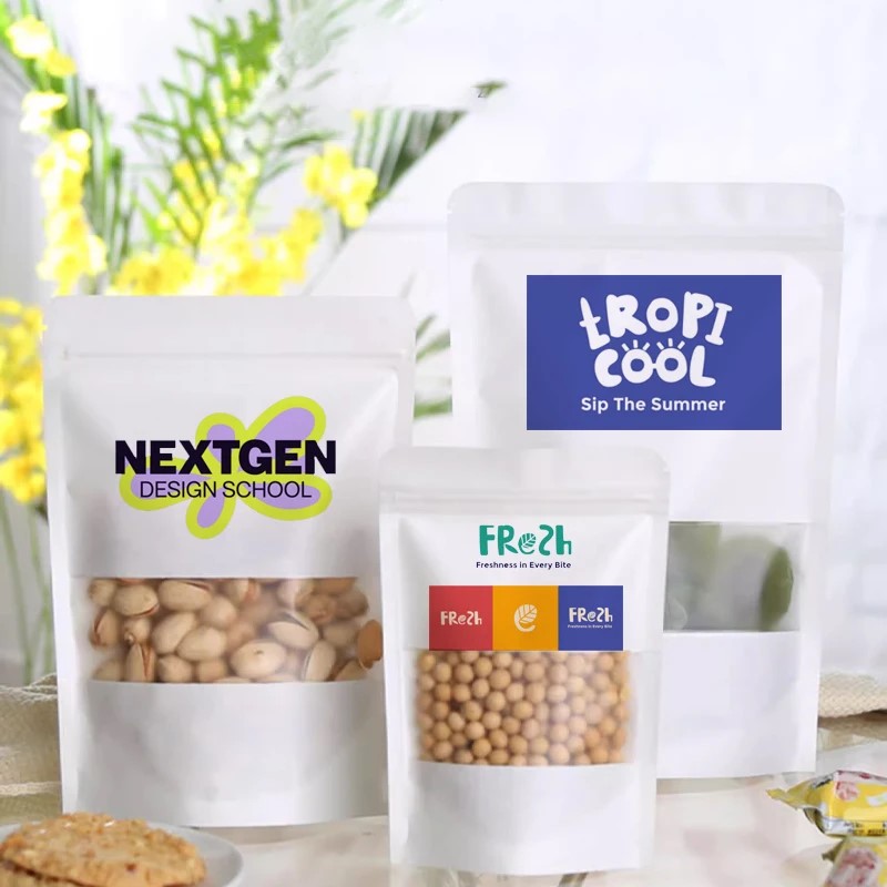 50 Sacos Ziplock Personalizado - Food Snacks For School avaliação e preço
