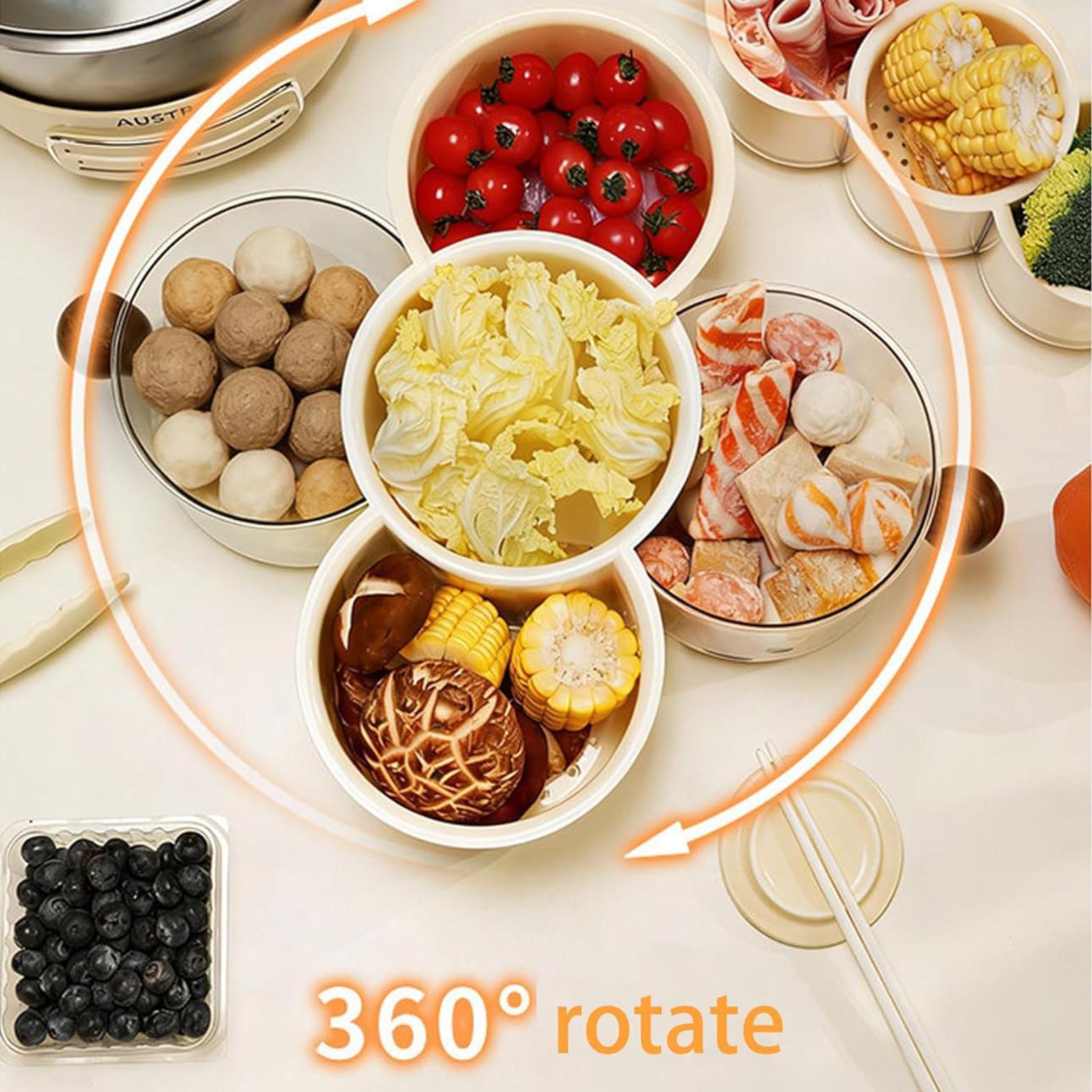 Recipiente giratório 360° empi - Food Snacks In India avaliação e preço