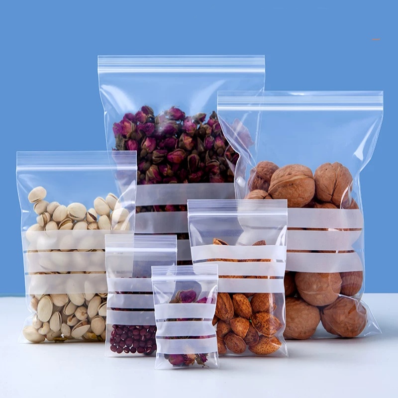200 Sacos Plásticos Transparen - Food Snacks For School avaliação e preço