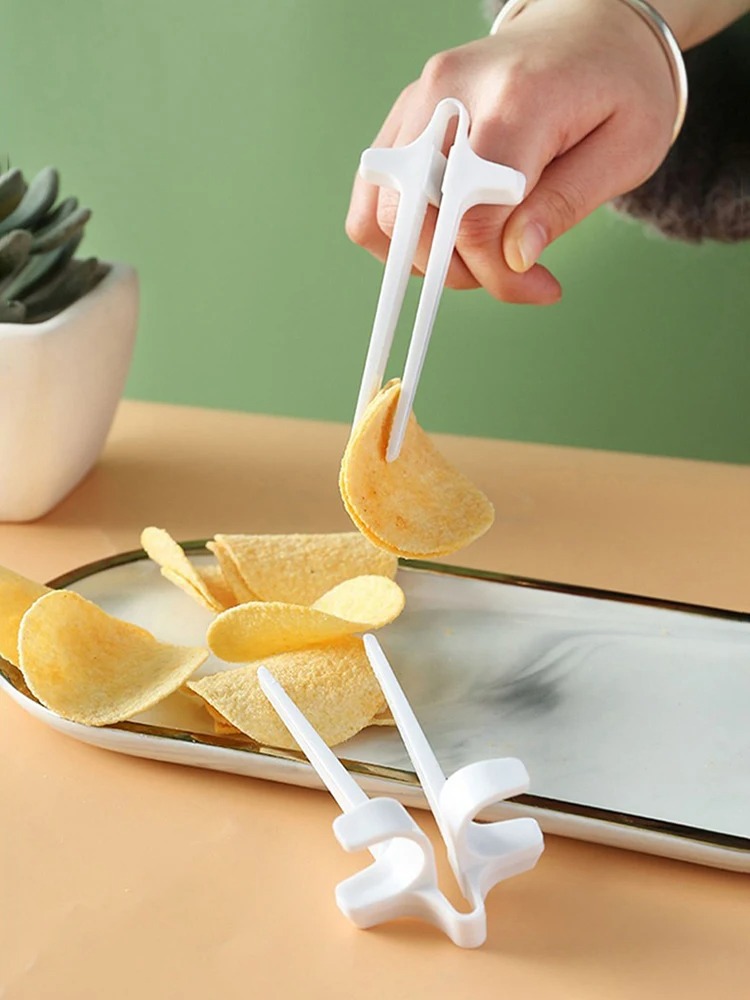 1/2/5 Peças Pinça para Comer e - Snacks Food Video avaliação e preço