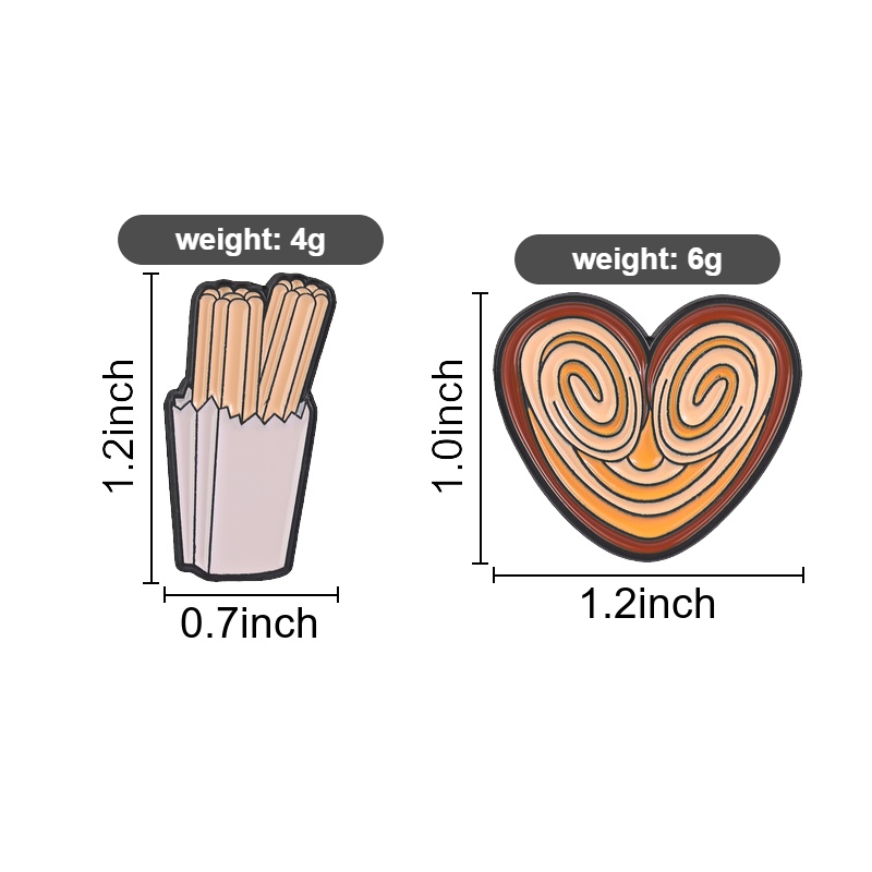 Pins de Esmalte e Broches de D - Food Snacks In Spanish avaliação e preço