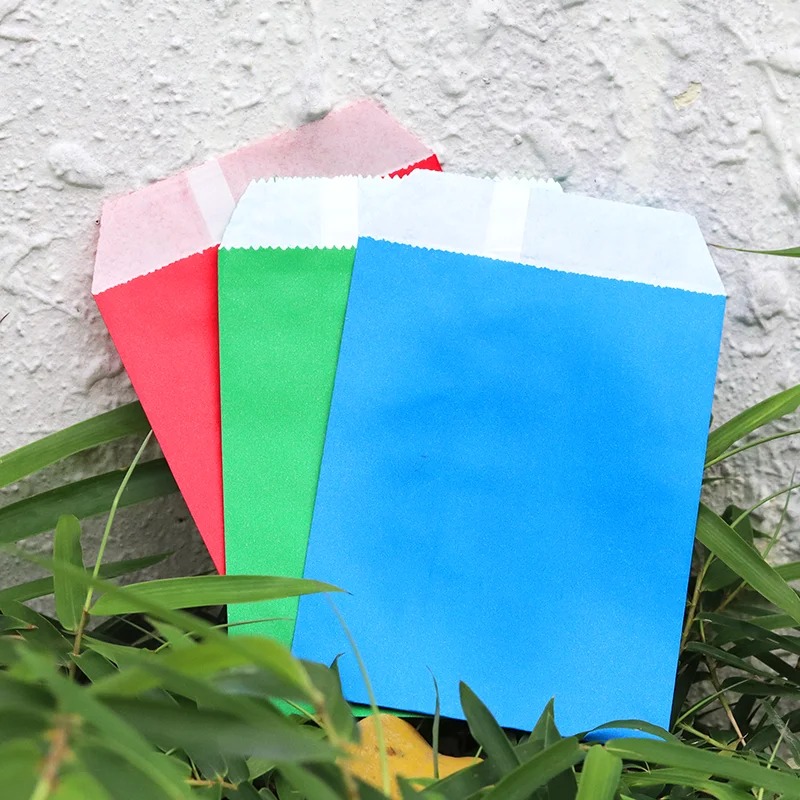 Saco de papel kraft colorido p - Food Snacks For School avaliação e preço