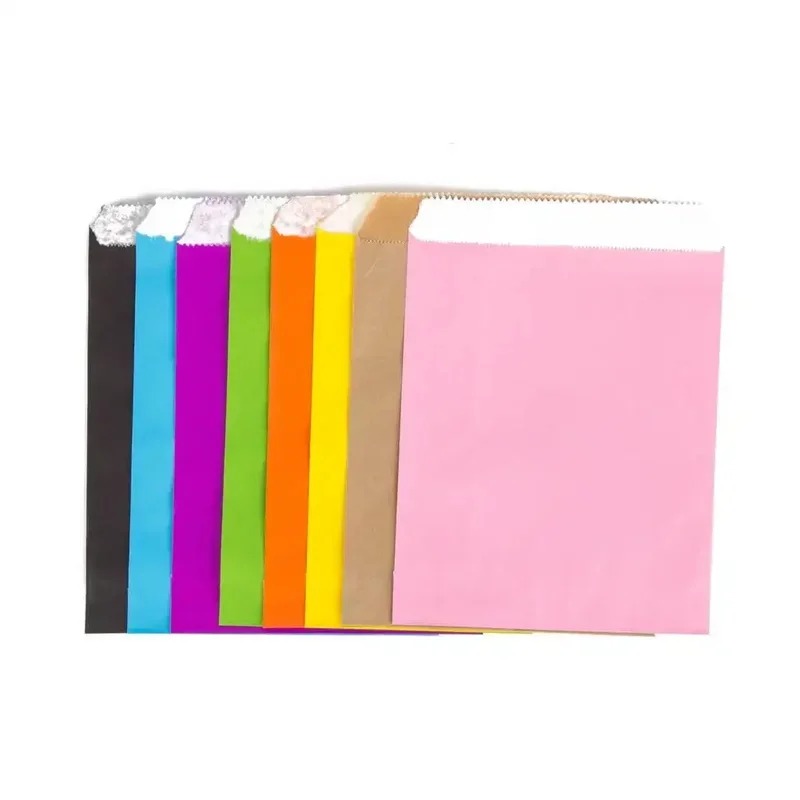Saco de papel kraft colorido p - Food Snacks For School avaliação e preço