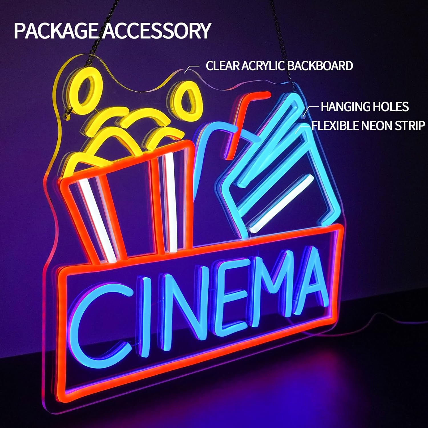 Letreiro Neon de Pipoca Regulá - Snacks Food Video avaliação e preço