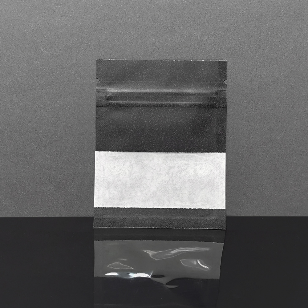 100 pçs preto reclosable papel - Food Snacks Packets avaliação e preço