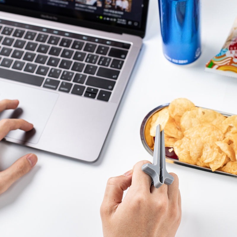 1 2 4 pçs dedos preguiçosos pa - Snacks Food Video avaliação e preço